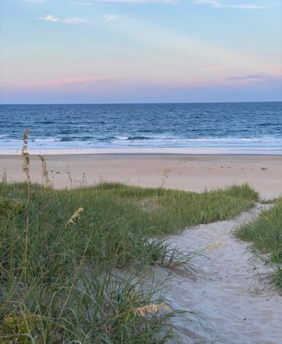 Carova Beach, North Carolina at sunset